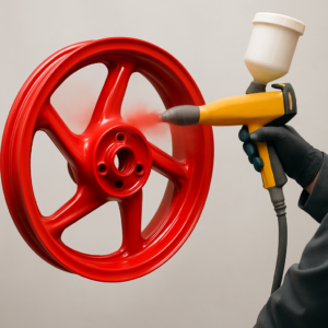 Порошковая покраска деталей мотоциклов