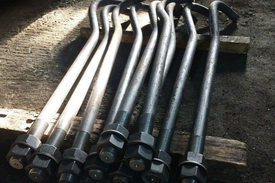 Фундаментный болт 30 мм 2000 мм 1,1 Ст35 ГОСТ 24379.1-2012