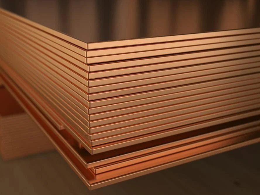 Лист из меди горячекатаный 0.9 мм 800 мм 2000 мм М1Е ГОСТ 1173-2006