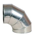 Отвод алюминиевого кожуха 450 мм