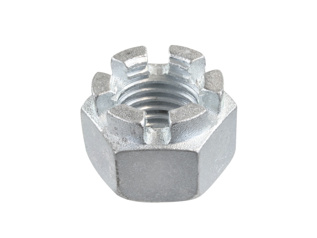 Шестигранные гайки прорезные 27 мм 3 мм 31.6 мм 5.5 мм ГОСТ 5918-73