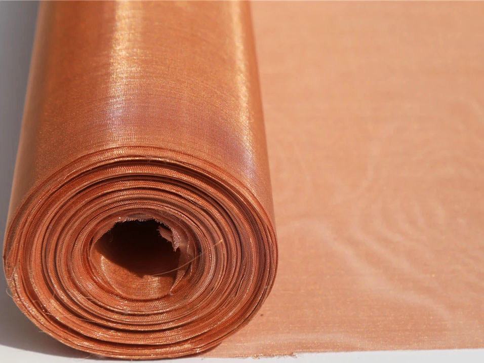 Тканая сетка медная 0.4 мм 32 мм М2 ГОСТ 6613-86